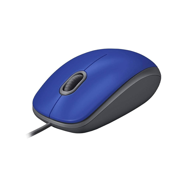 Mouse con cable Logitech M110 Silencioso Azul Mouse con Cable Logitech M110 Silencioso