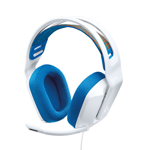 Audífono con Cable Logitech G335 Blanco Audífono con Cable Logitech G335 Blanco