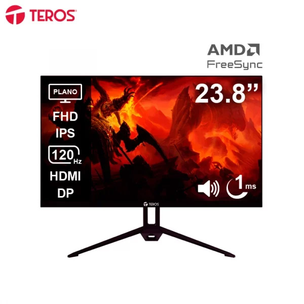 Monitor plano 23.8″ TEROS TE-2415S FHD Monitor plano 23.8″ TEROS TE-2415S FHD